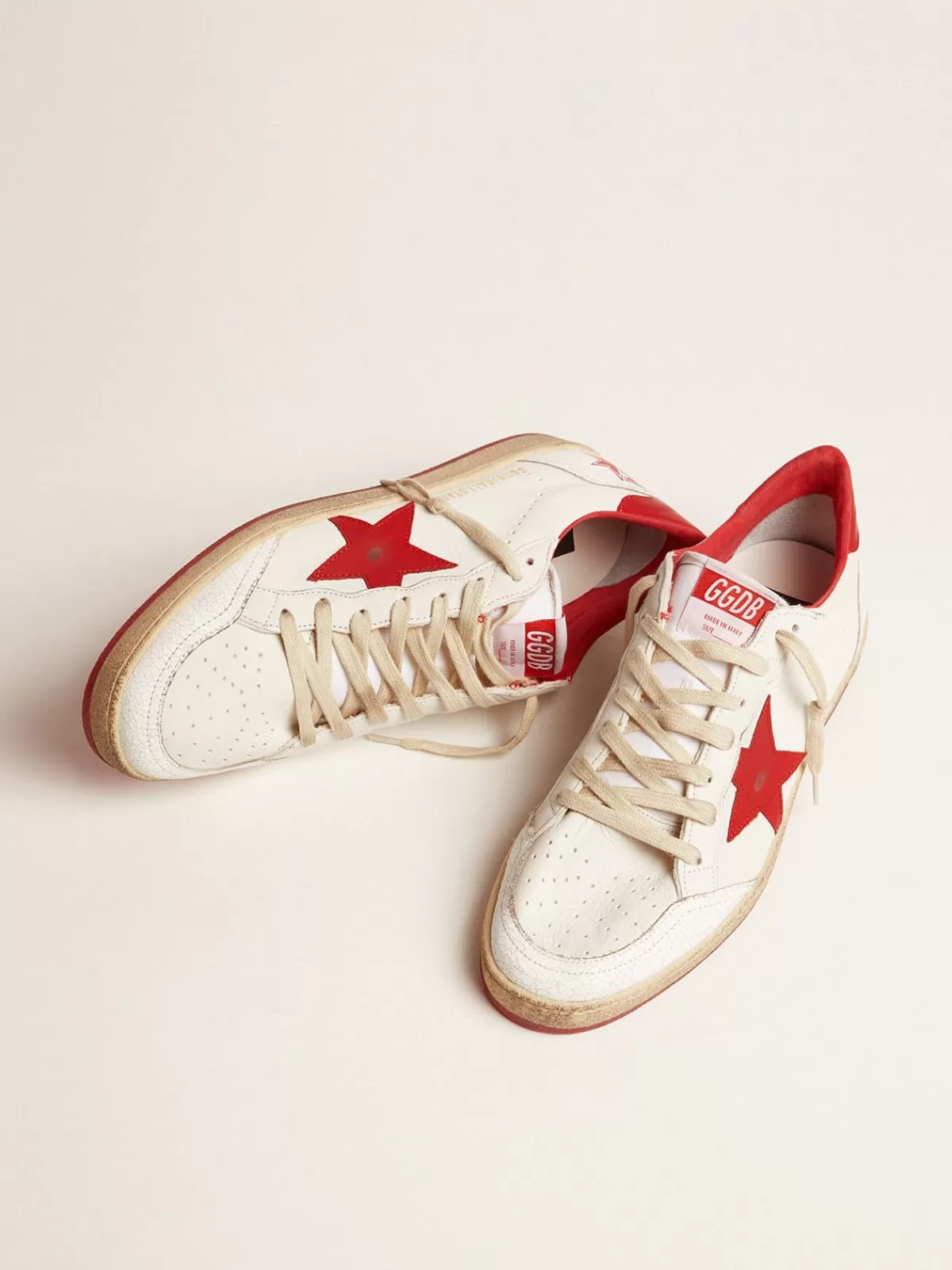 New Golden Goose Ball Star Uomo bianche in pelle