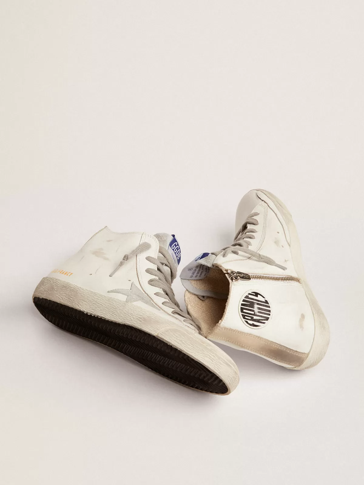 Discount Golden Goose Francy Donna in pelle con stella camoscio