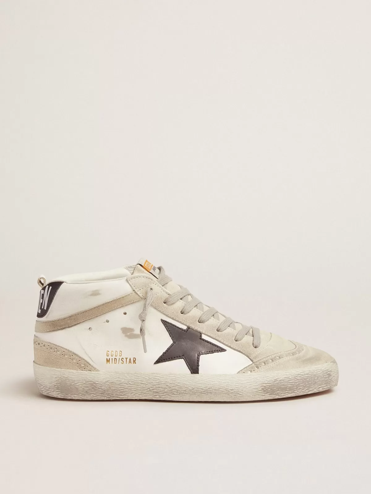 Sale Golden Goose Mid Star Uomo bianche con stella nera