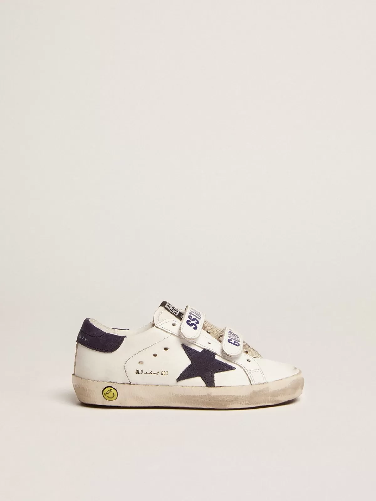 Cheap Golden Goose Old School con inserti blu scuro in suede