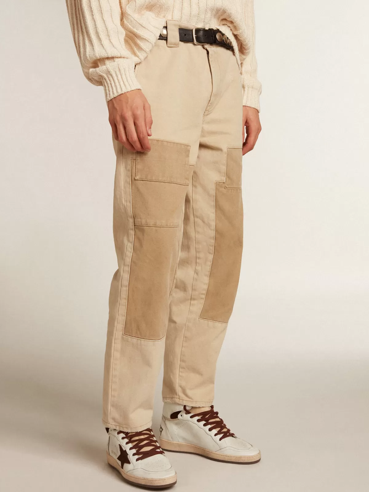 New Golden Goose Pantalone in cotone in mix beige