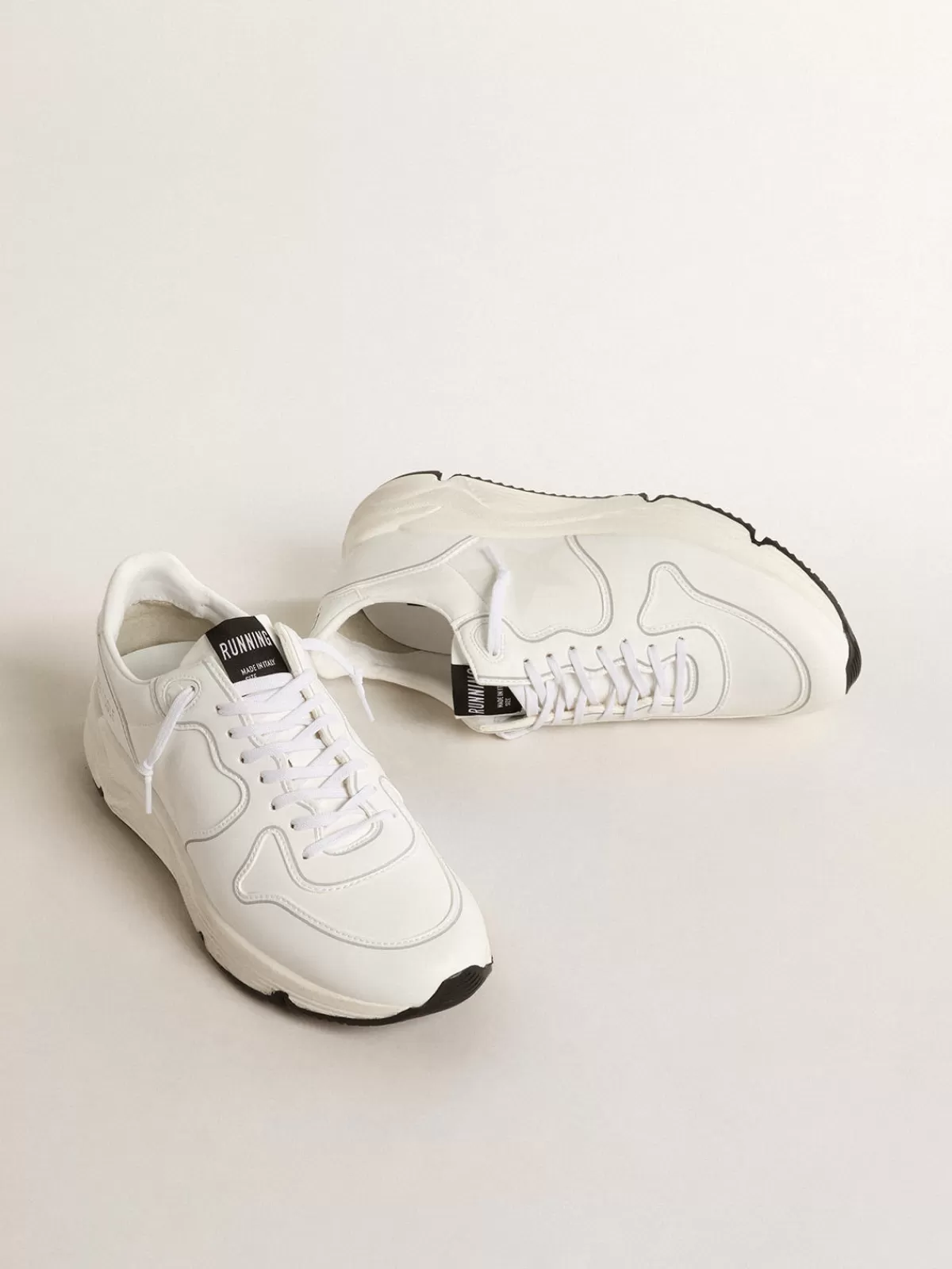 New Golden Goose Running Sole Donna bio-based con stella e talloncino bianchi