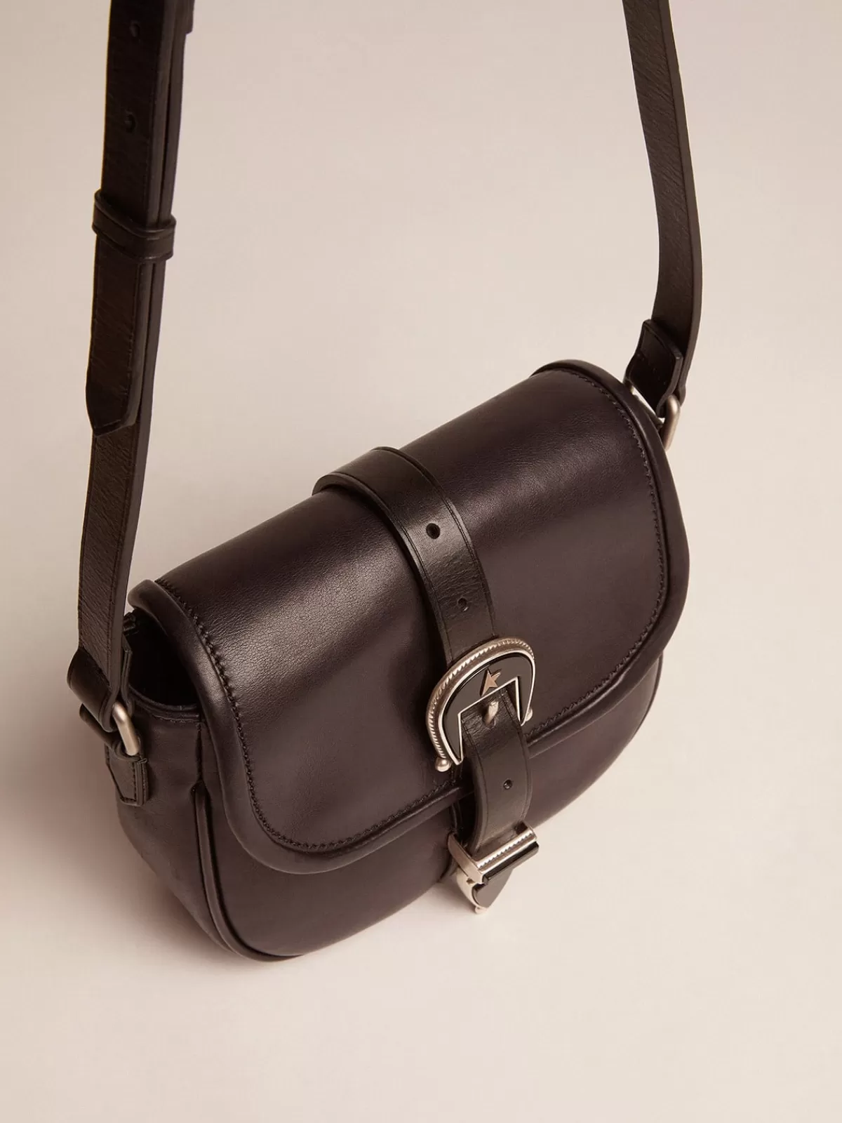 Sale Golden Goose Small Rodeo Bag in pelle nera