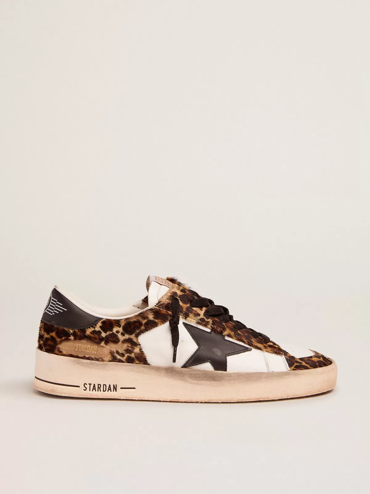 Best Golden Goose Sneaker Stardan in cavallino leopardato e stella nera