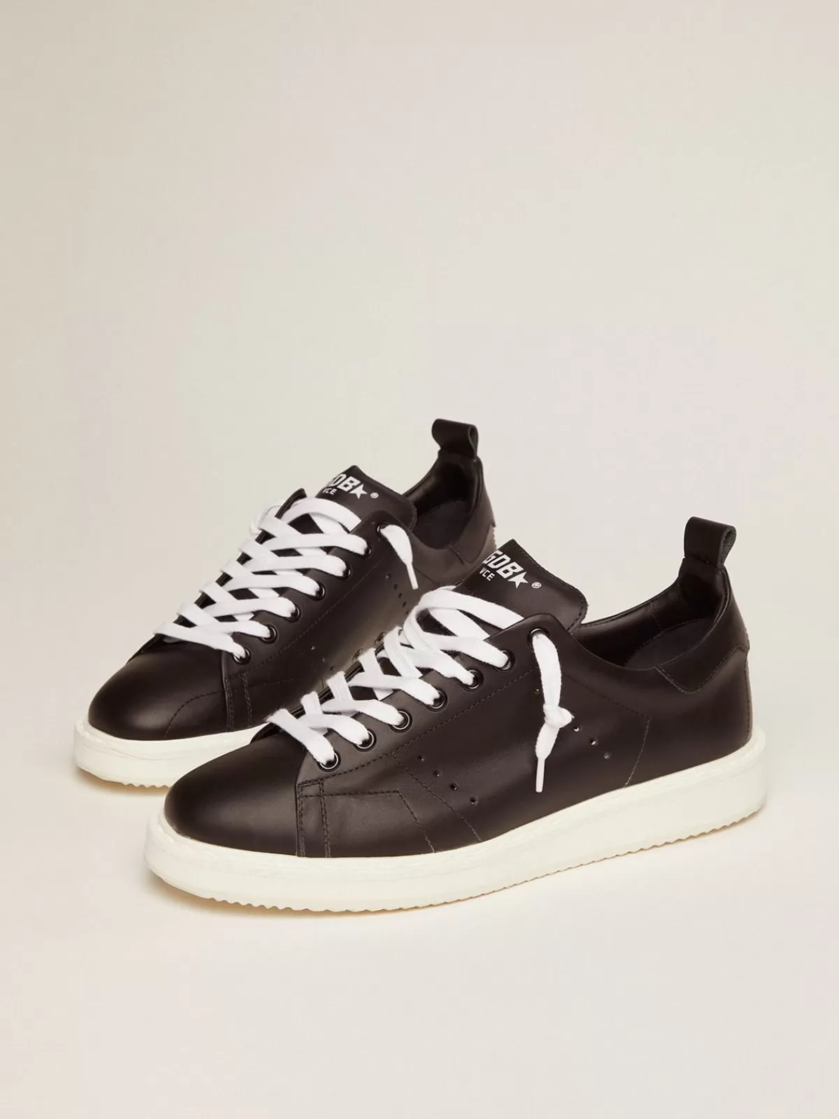 Flash Sale Golden Goose Sneakers Starter in pelle total black