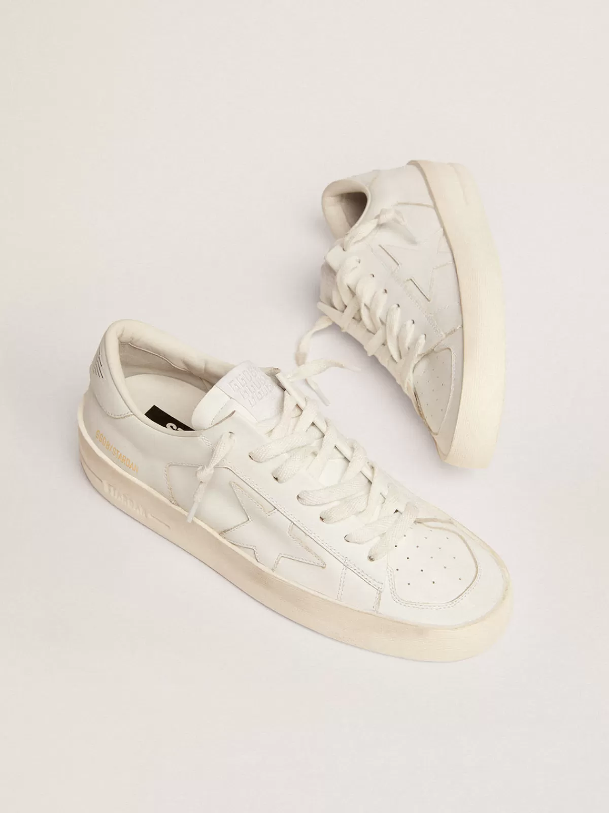 Cheap Golden Goose Stardan Donna in pelle total white