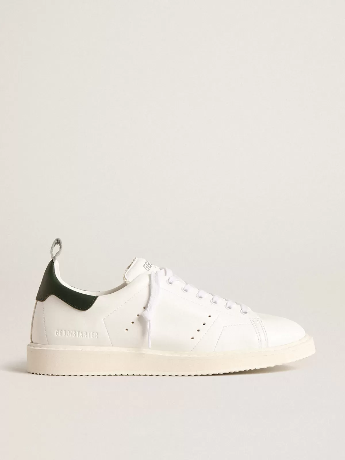 Online Golden Goose Starter bio-based con talloncino in pelle verde