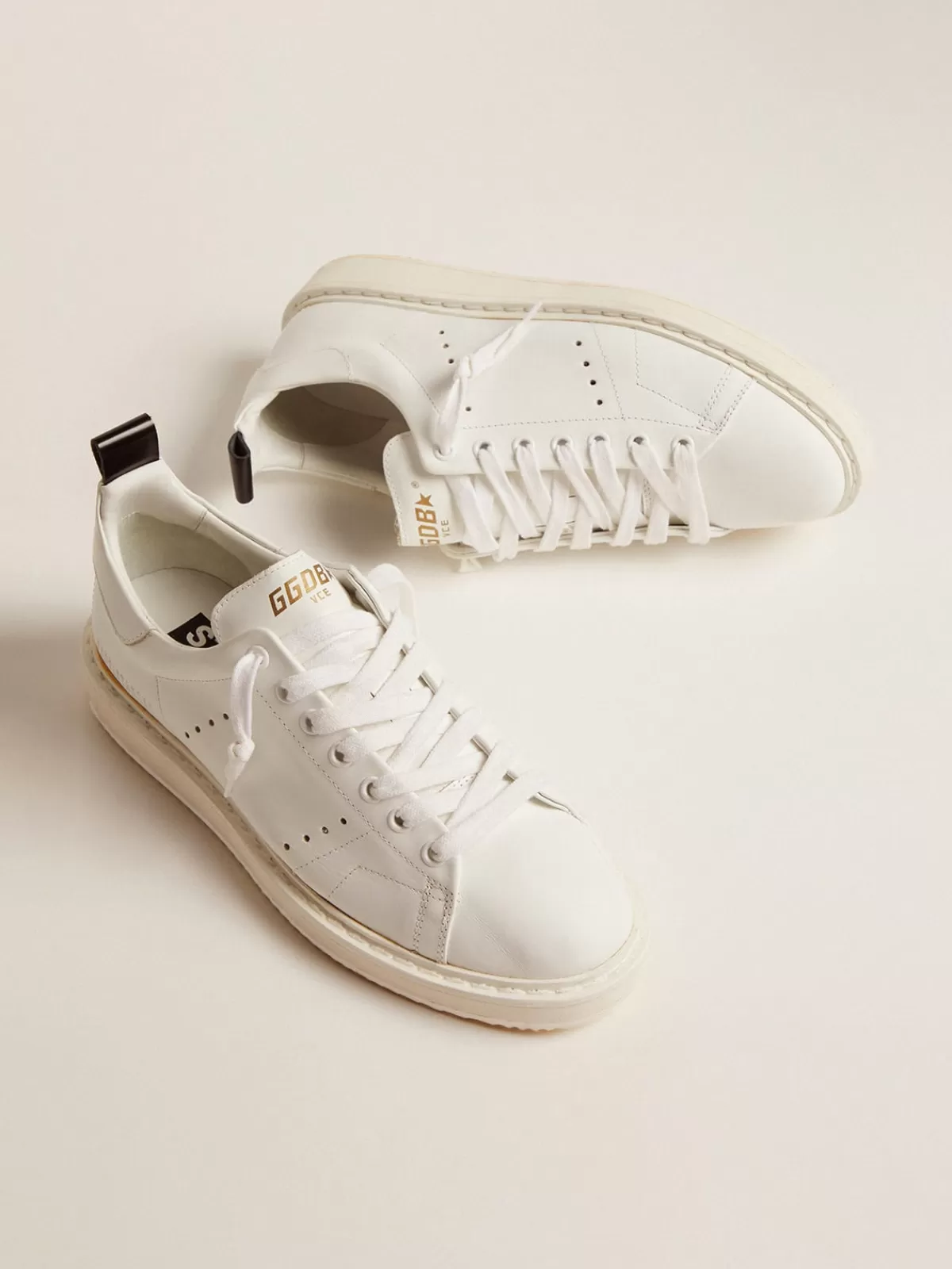 Discount Golden Goose Starter Uomo in pelle con stella sul talloncino