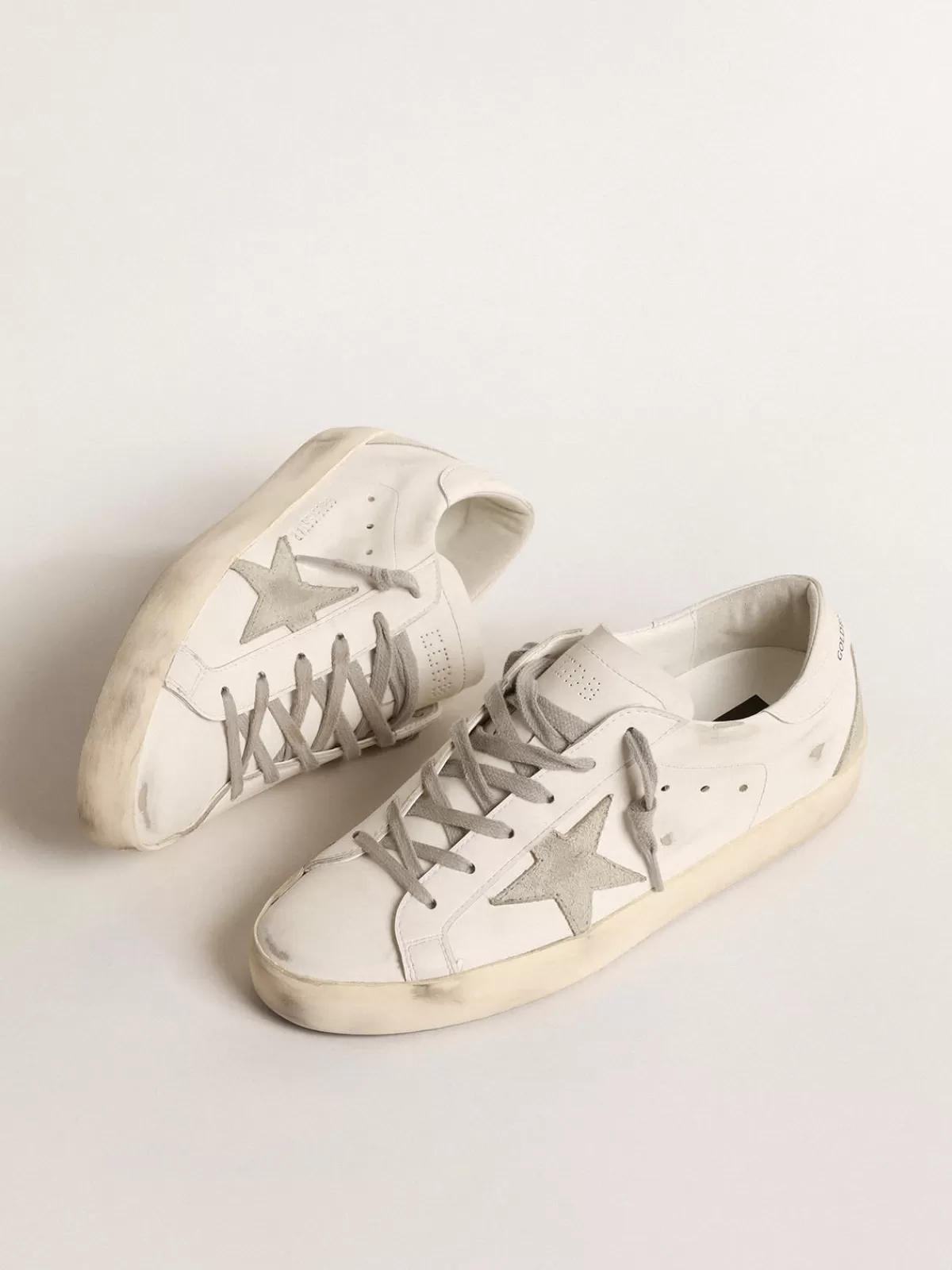 Clearance Golden Goose Super-Star Donna bio-based con stella in suede ghiaccio