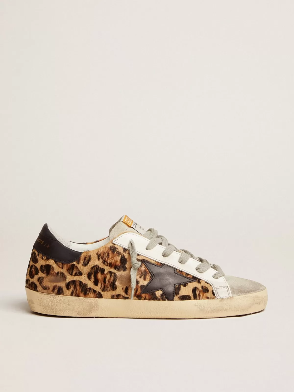 Flash Sale Golden Goose Super-Star Donna in pelle stampa leo